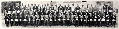 Another image of Two Rare Photos of AFRICAN AMERICAN Fraternal Organizations PRINCE HALL FREEMASONS and WOMEN'S ORDER of the EASTERN STAR by Theodore Mentzer [Photographer]