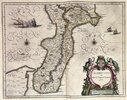 Another image of ENGRAVED 1664 HAND COLORED FOLIO MAP OF ITALY CALABRIA ULTRA Olim Altera Magnæ Græciæ Pars. Original 17th century hand colored leaf from Jan Blaeu's Grooten Atlas, Dutch edition of the iconic ATLAS MAIOR by Jan Blaeu [Cartographer]