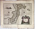 Another image of ENGRAVED 1664 HAND COLORED FOLIO MAP OF ITALY CALABRIA ULTRA Olim Altera Magnæ Græciæ Pars. Original 17th century hand colored leaf from Jan Blaeu's Grooten Atlas, Dutch edition of the iconic ATLAS MAIOR by Jan Blaeu [Cartographer]