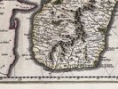 Another image of ENGRAVED 1664 HAND COLORED FOLIO MAP OF ITALY CALABRIA ULTRA Olim Altera Magnæ Græciæ Pars. Original 17th century hand colored leaf from Jan Blaeu's Grooten Atlas, Dutch edition of the iconic ATLAS MAIOR by Jan Blaeu [Cartographer]