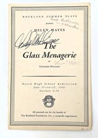 1949 THE GLASS MENAGERIE PROGRAM - SIGNED by KURT WEILL, HELEN HAYES, JULIE HARRIS, RODDY MCDOWALL, MAXWELL ANDERSON, and Others - A Renowned Rockland Summer Theatre Benefit Performance by Tennessee Williams