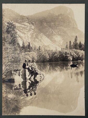 ARCHETYPAL FEMINISTS IN YOSEMITE VALLEY ANTIQUE 1916 PHOTOGRAPH by Julius Theodore Boysen [Photographer]
